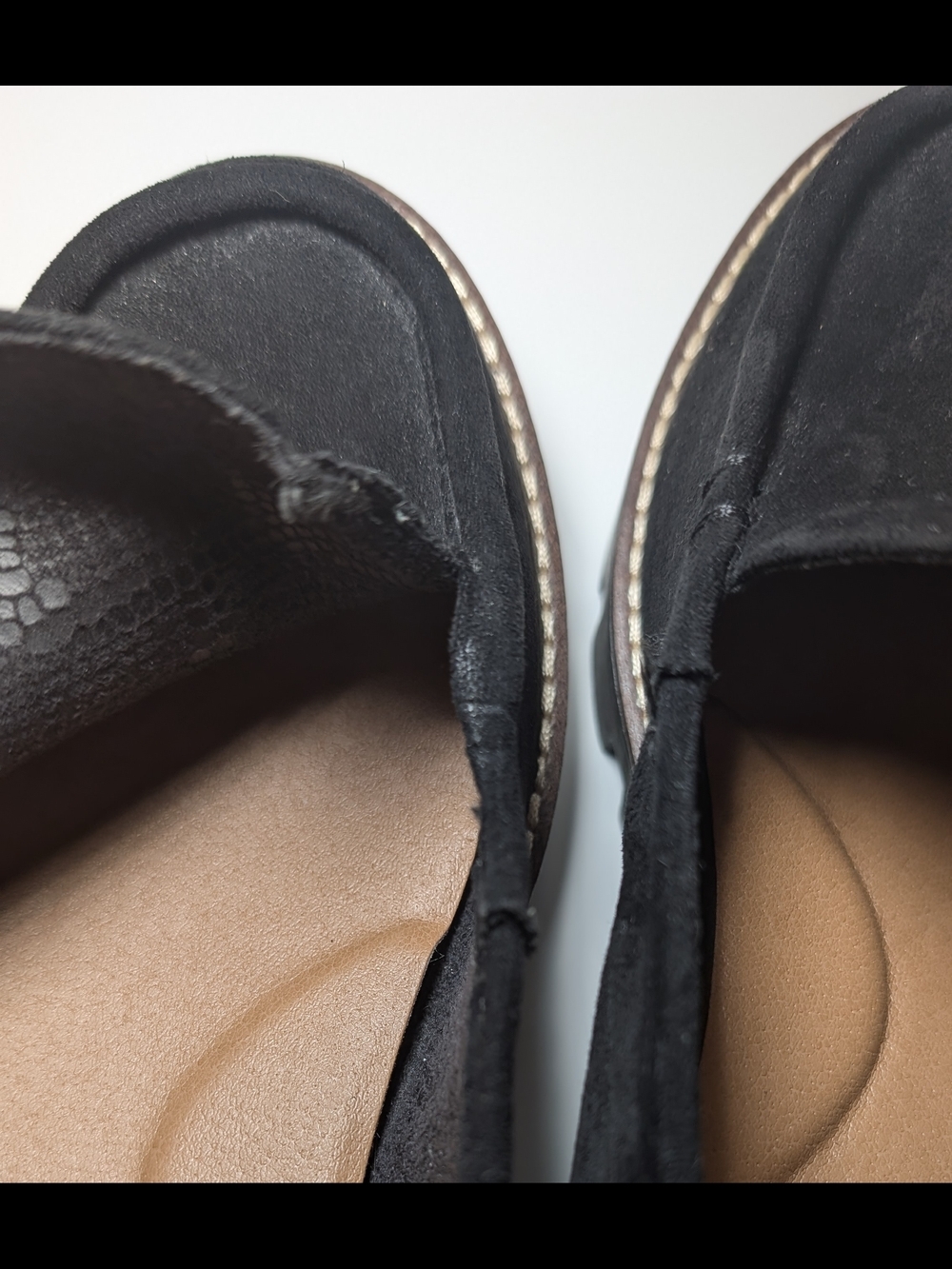 Sonoma Goods For Life Valda Women’s Lug Sole Loafers Black Suede Size 7.5 - Picture 9 of 9